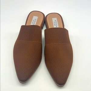 Steve Madden - Vende Valedez Brown Knit Pointed Toe Flat Lightweight Mule SZ 7.5